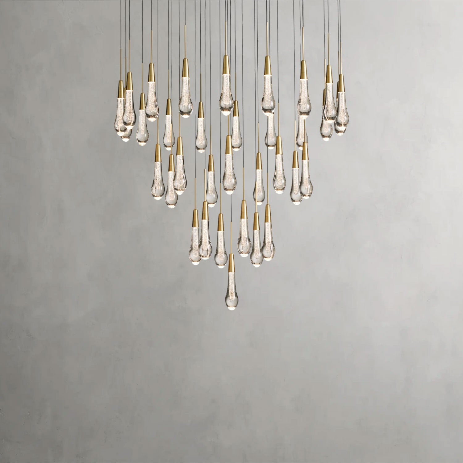 Soltaire Round Chandelier 17", 24", 36", 58"